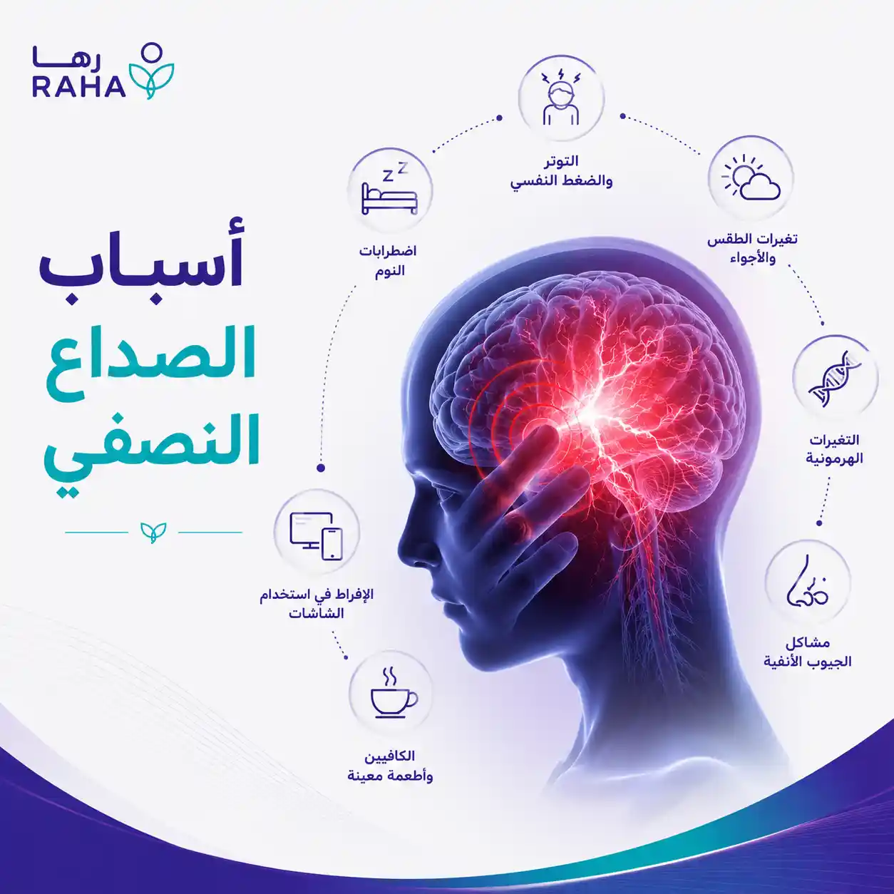 اسباب الصداع النصفي المستمر